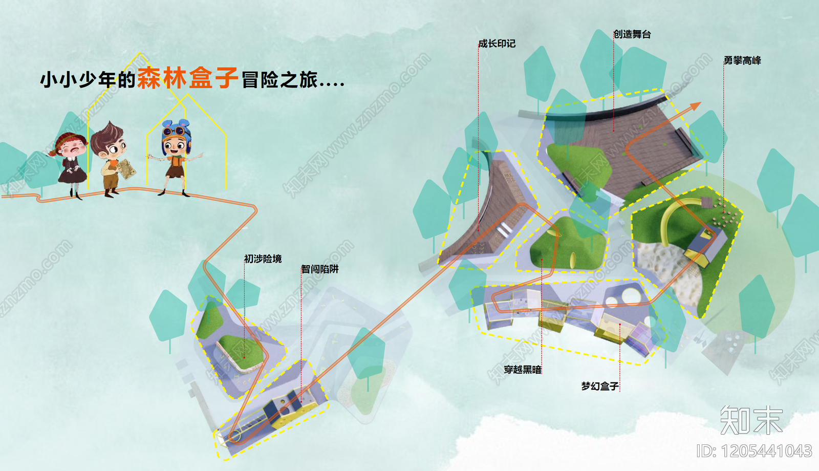 现代简约小区景观下载【ID:1205441043】