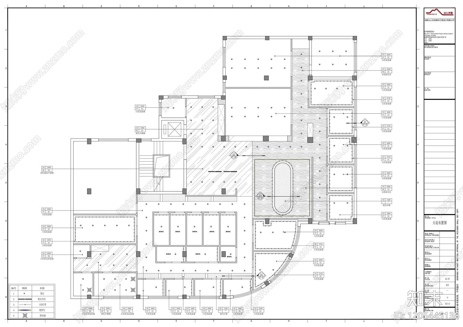 现代网吧cad施工图下载【ID:1205445138】