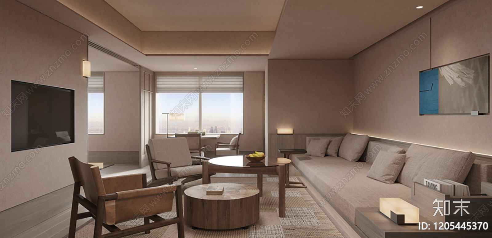 现代新中式酒店下载【ID:1205445370】