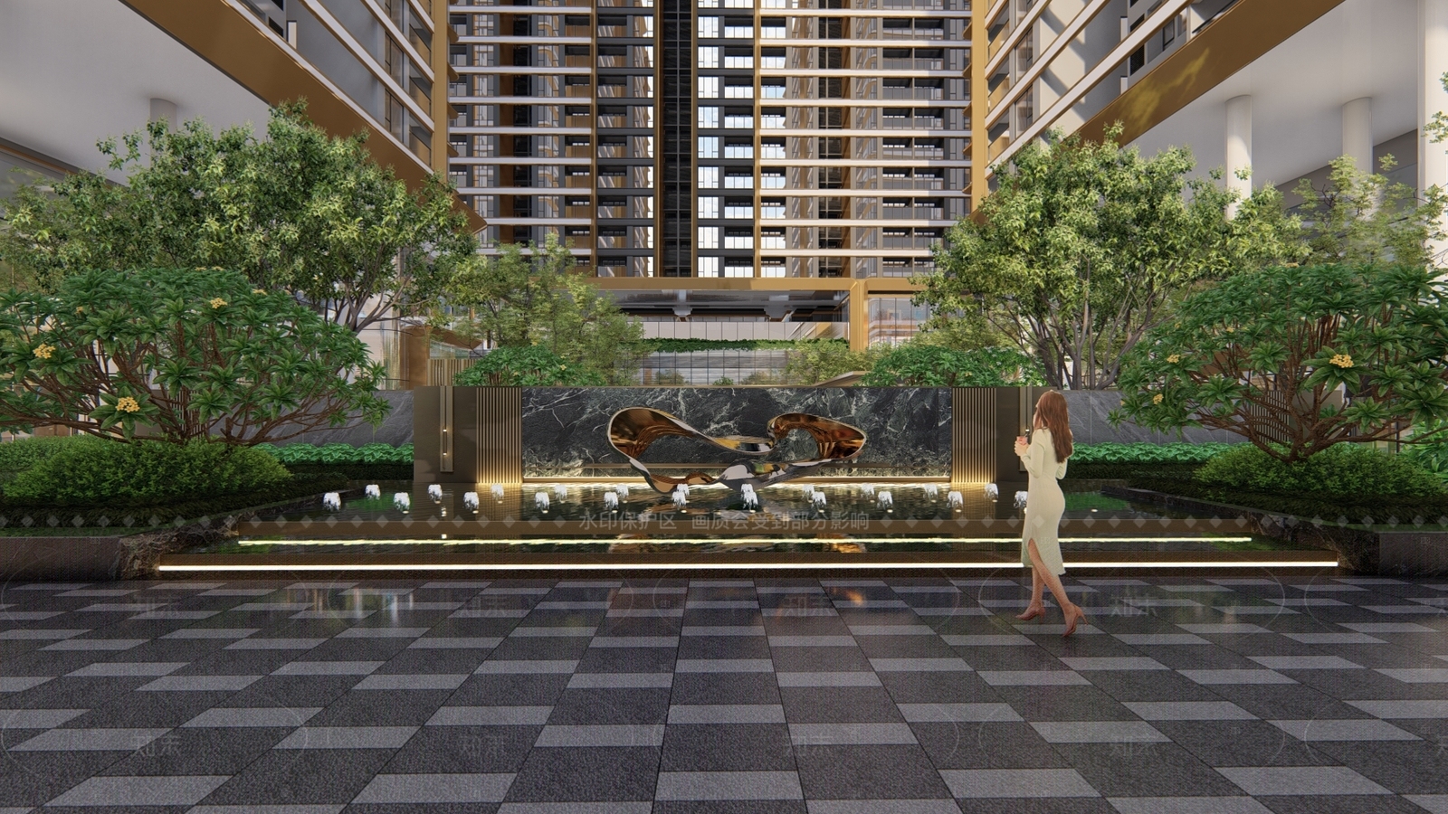 现代轻奢景墙SU模型下载【ID:1205448863】