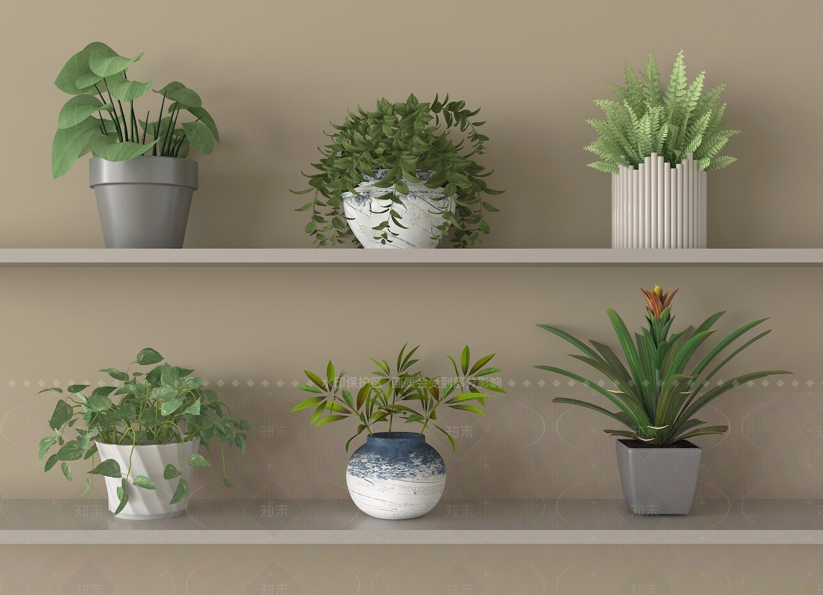 盆栽3D模型下载【ID:1205452127】