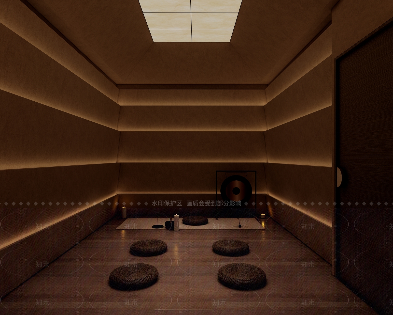 侘寂禅意会所SU模型下载【ID:1205457694】