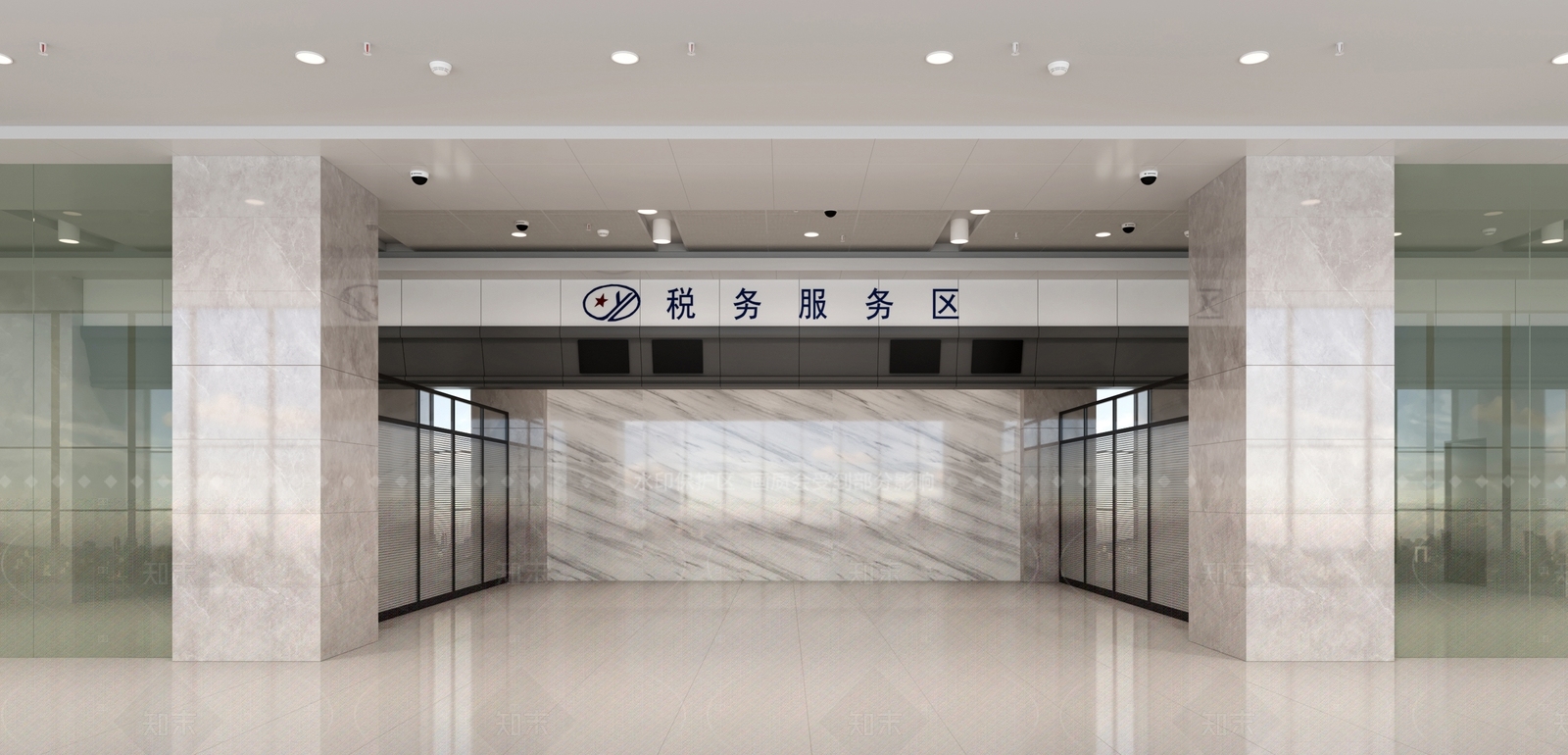 现代服务中心3D模型下载【ID:1205459083】