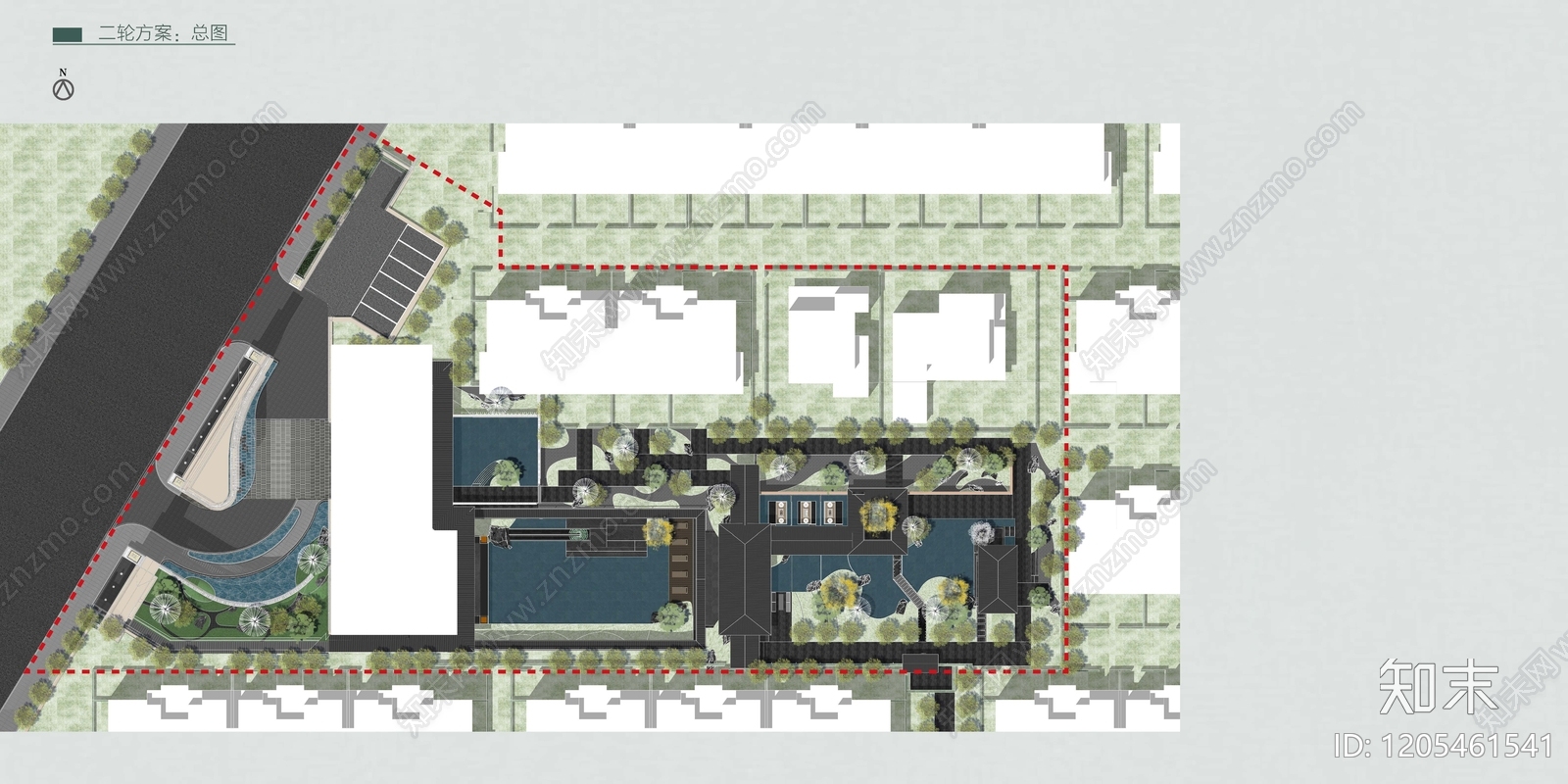 新中式轻奢示范区景观下载【ID:1205461541】