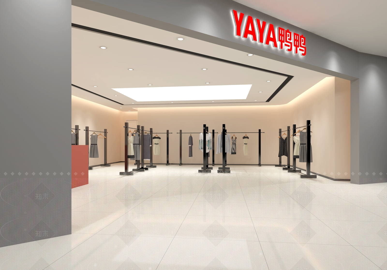 现代服装店3D模型下载【ID:1205465883】