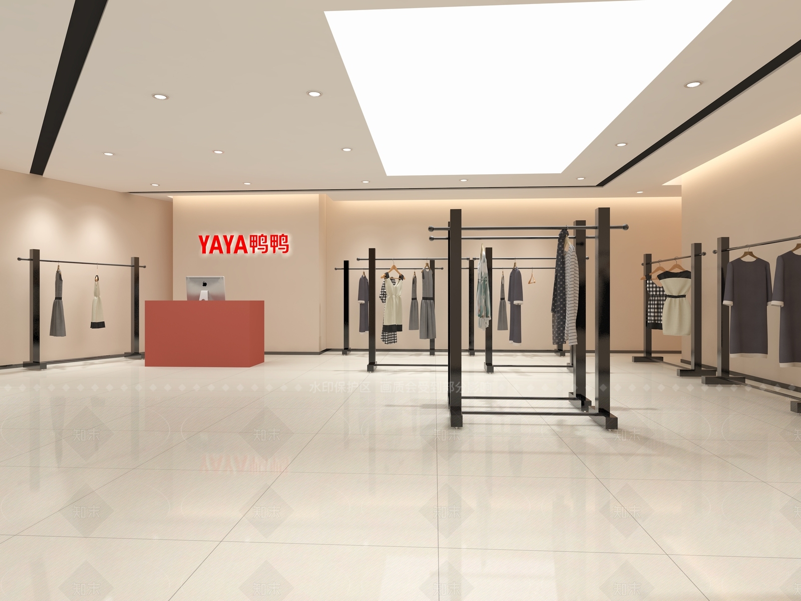 现代服装店3D模型下载【ID:1205465883】