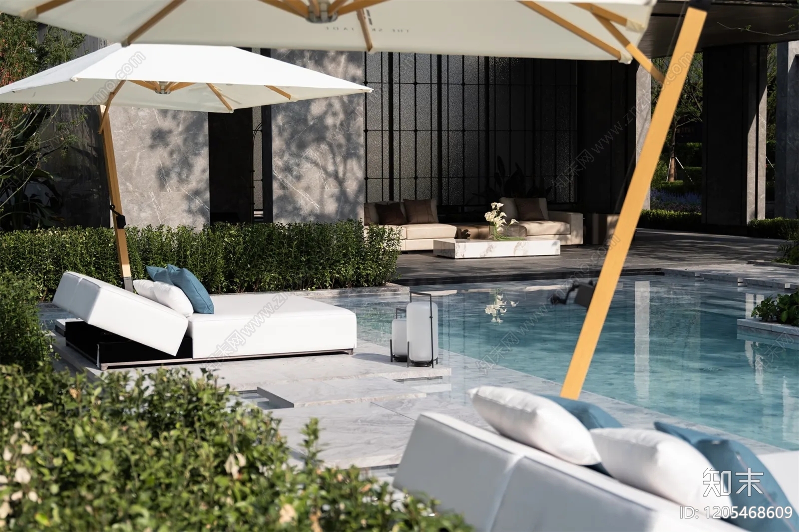 现代小区景观下载【ID:1205468609】