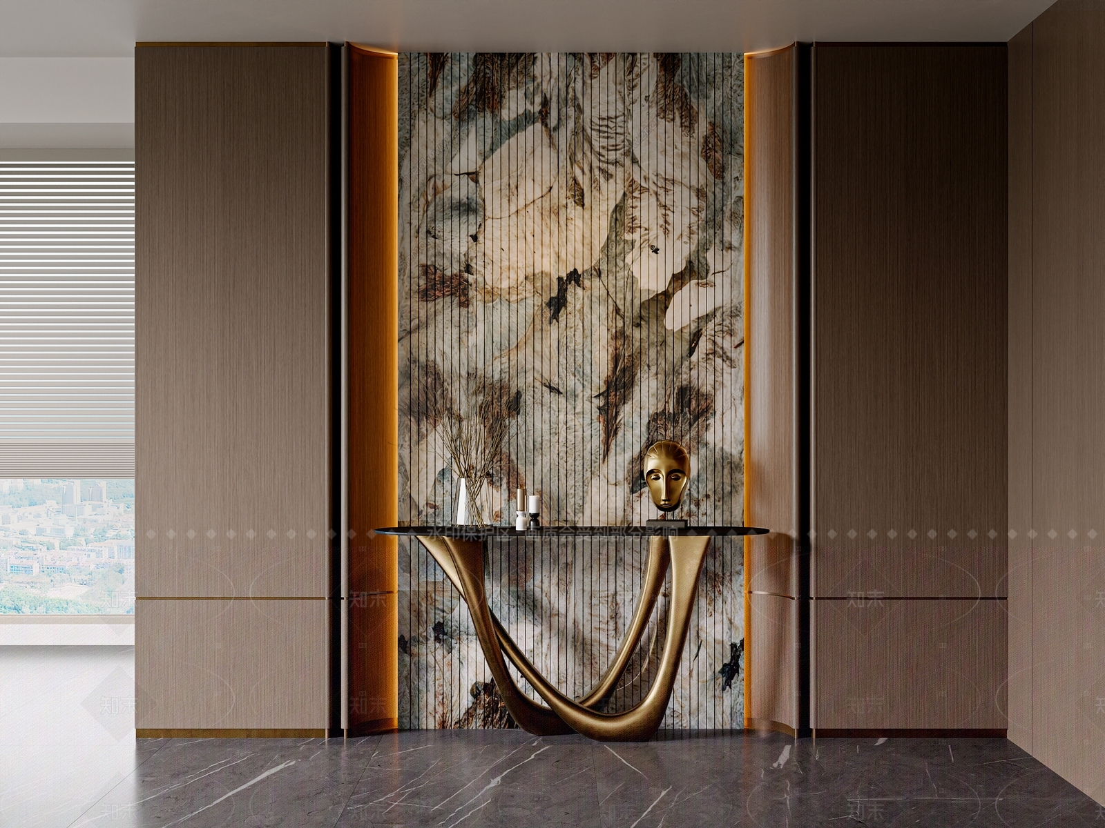 现代意式玄关3D模型下载【ID:1205469406】