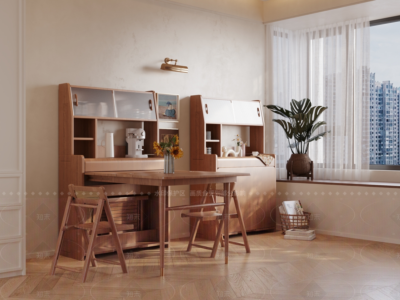 原木中古餐桌3D模型下载【ID:1205470430】