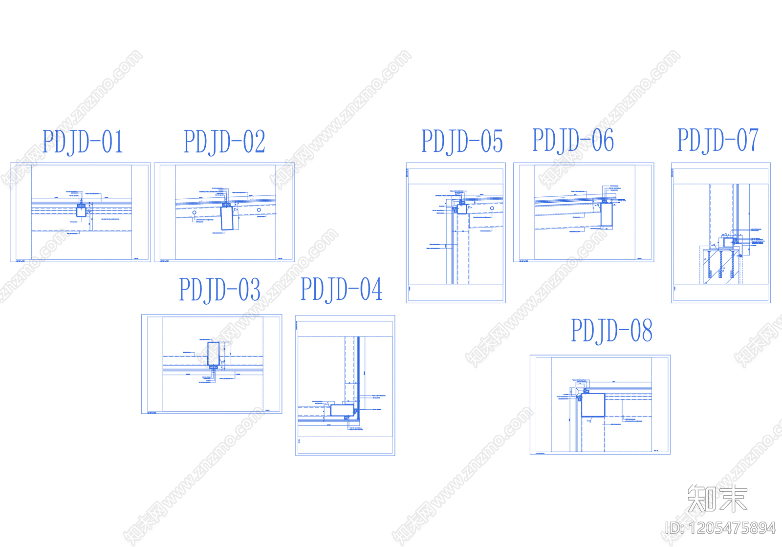 幕墙结构施工图下载【ID:1205475894】