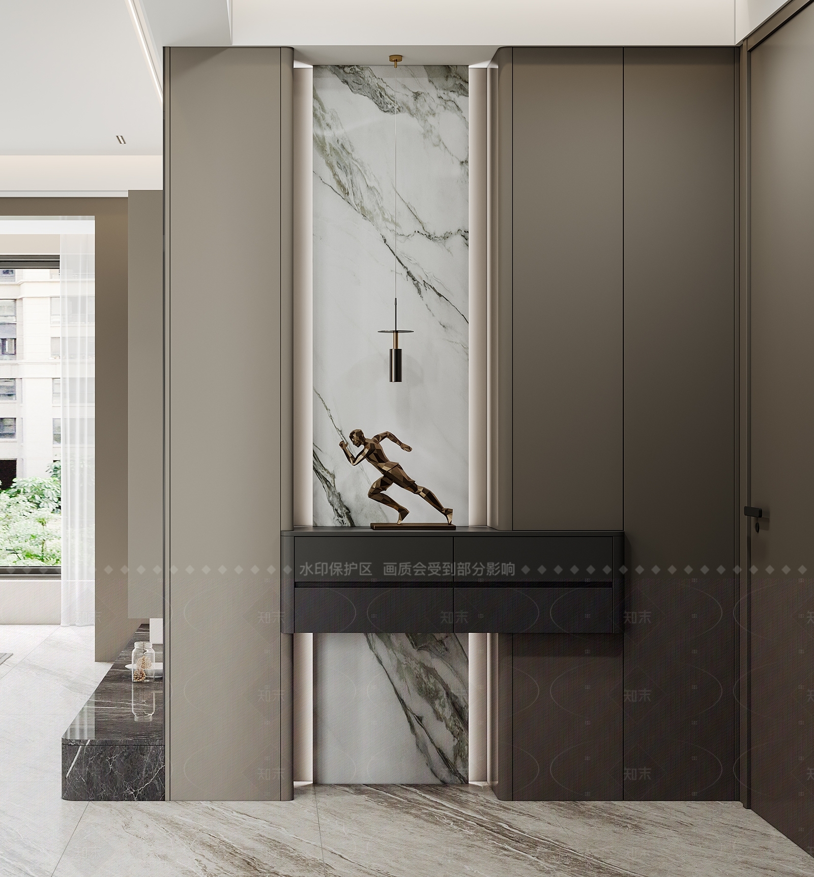 现代家居客厅3D模型下载【ID:1205481492】