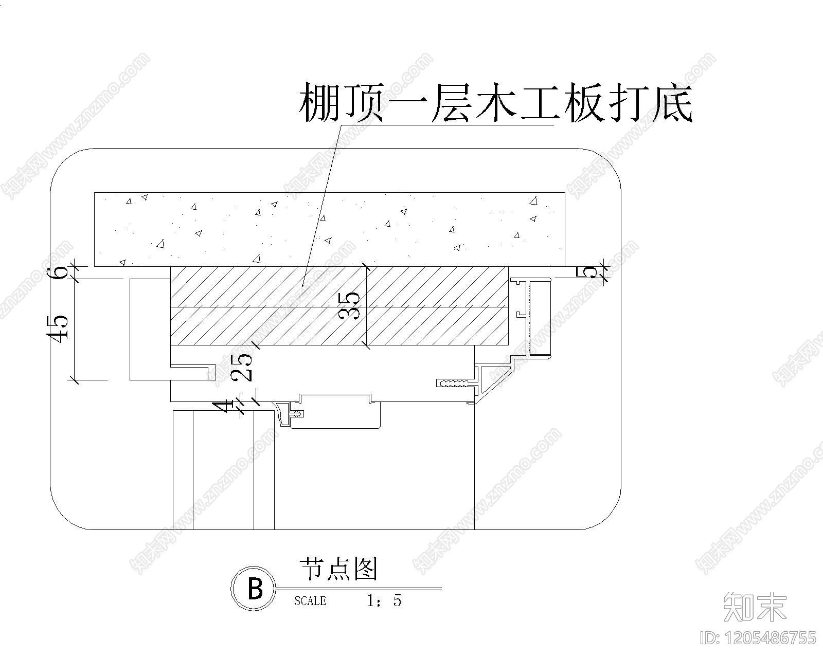 综合门节点cad施工图下载【ID:1205486755】