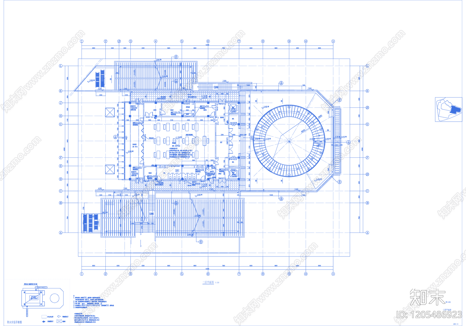 现代民宿建筑cad施工图下载【ID:1205486923】