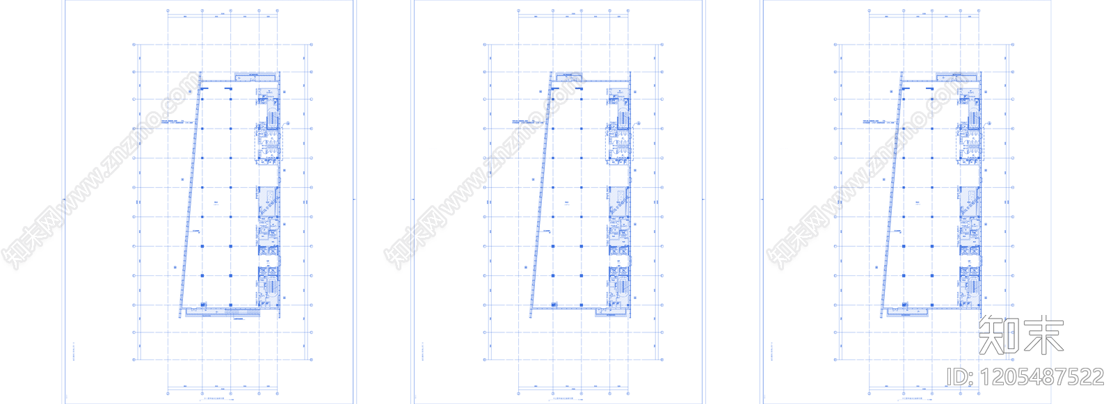 现代整体办公空间cad施工图下载【ID:1205487522】