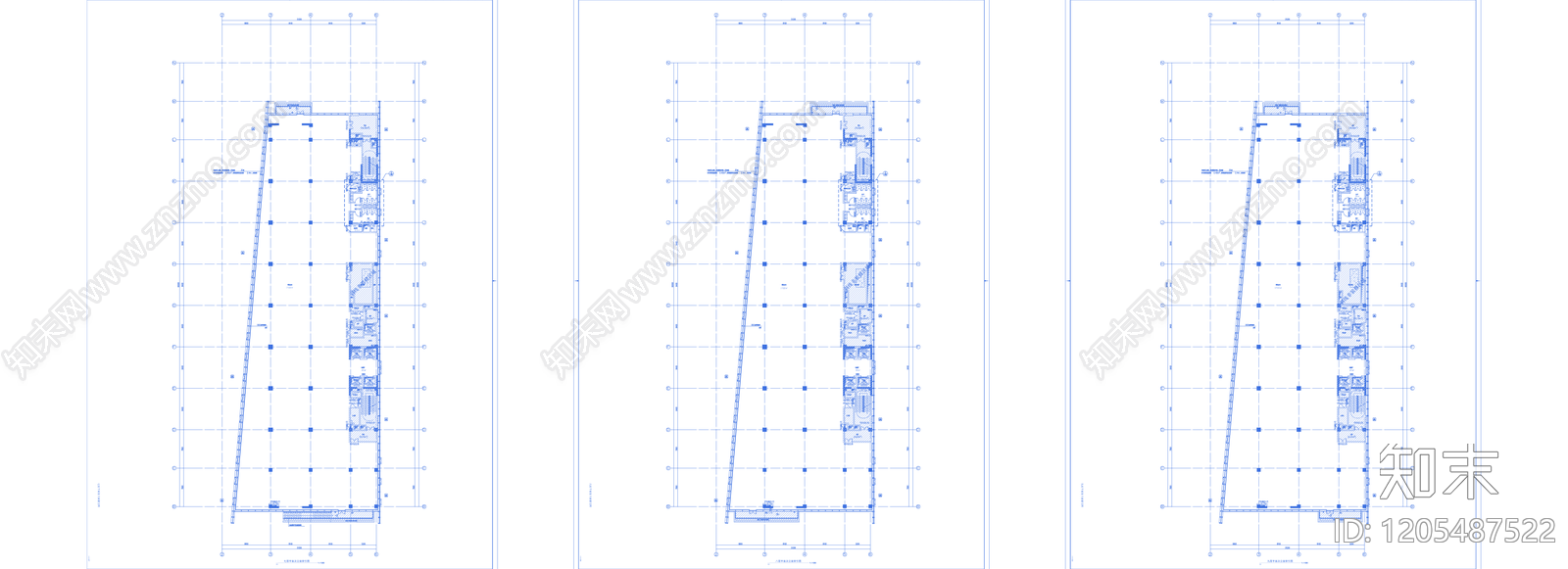 现代整体办公空间cad施工图下载【ID:1205487522】