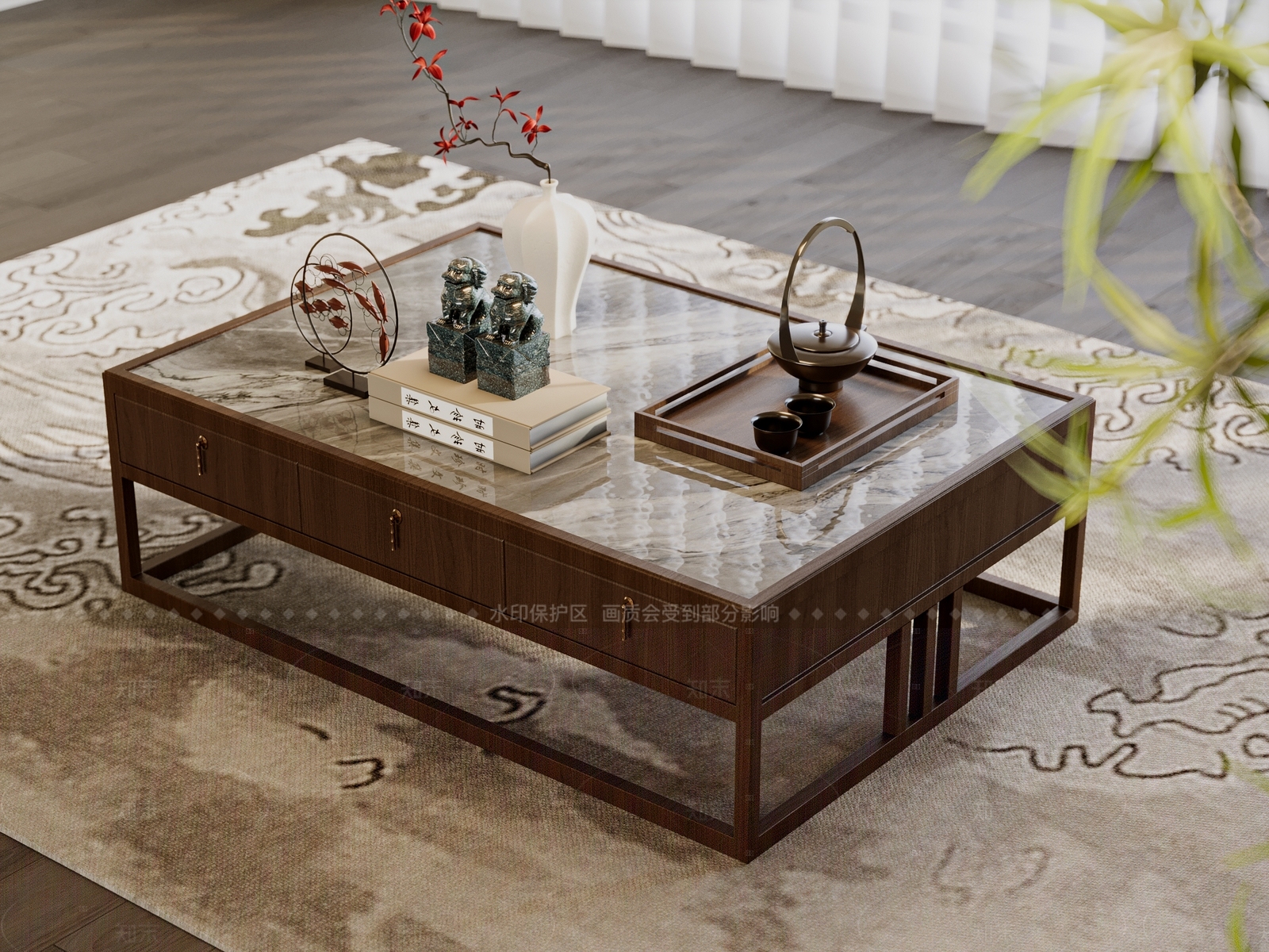茶几SU模型下载【ID:1205502696】