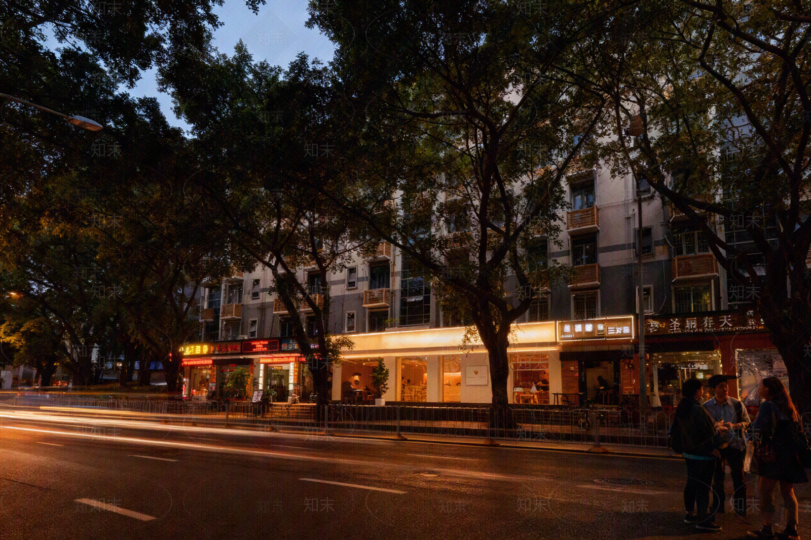 现代街道外景贴图下载【ID:1205502566】