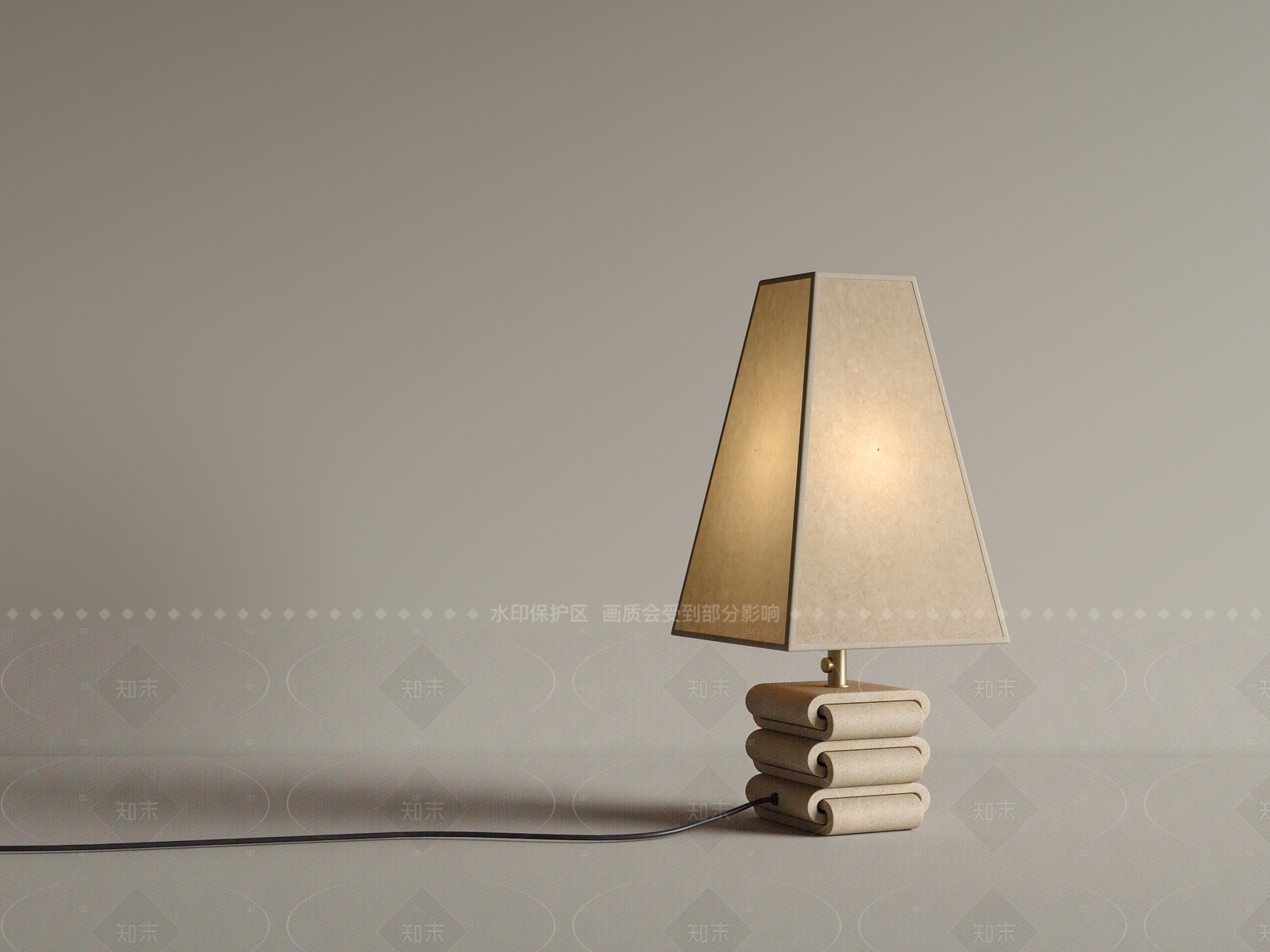现代台灯SU模型下载【ID:1205502913】