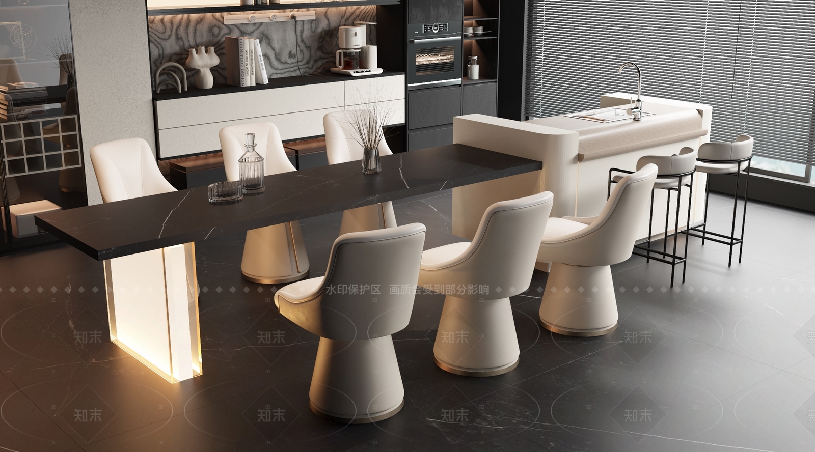餐桌椅3D模型精品下载_3dmax模型_知末网
