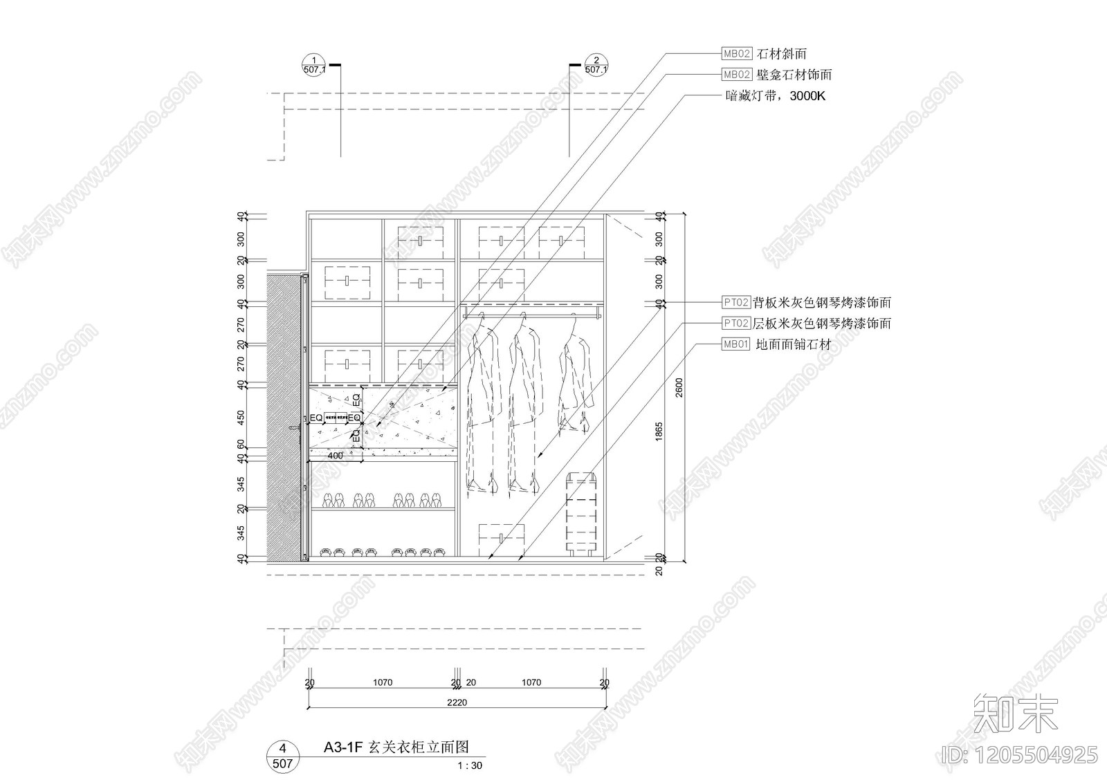 柜体节点cad施工图下载【ID:1205504925】
