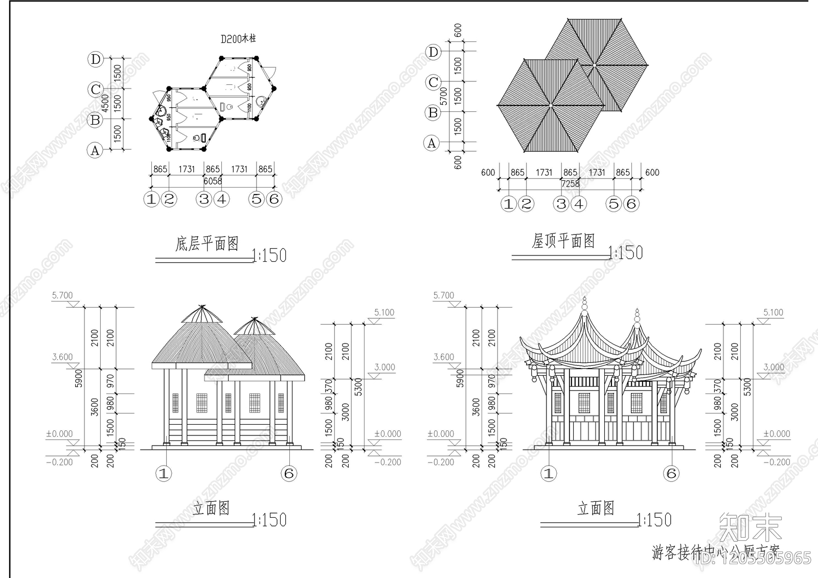 现代公厕cad施工图下载【ID:1205505965】