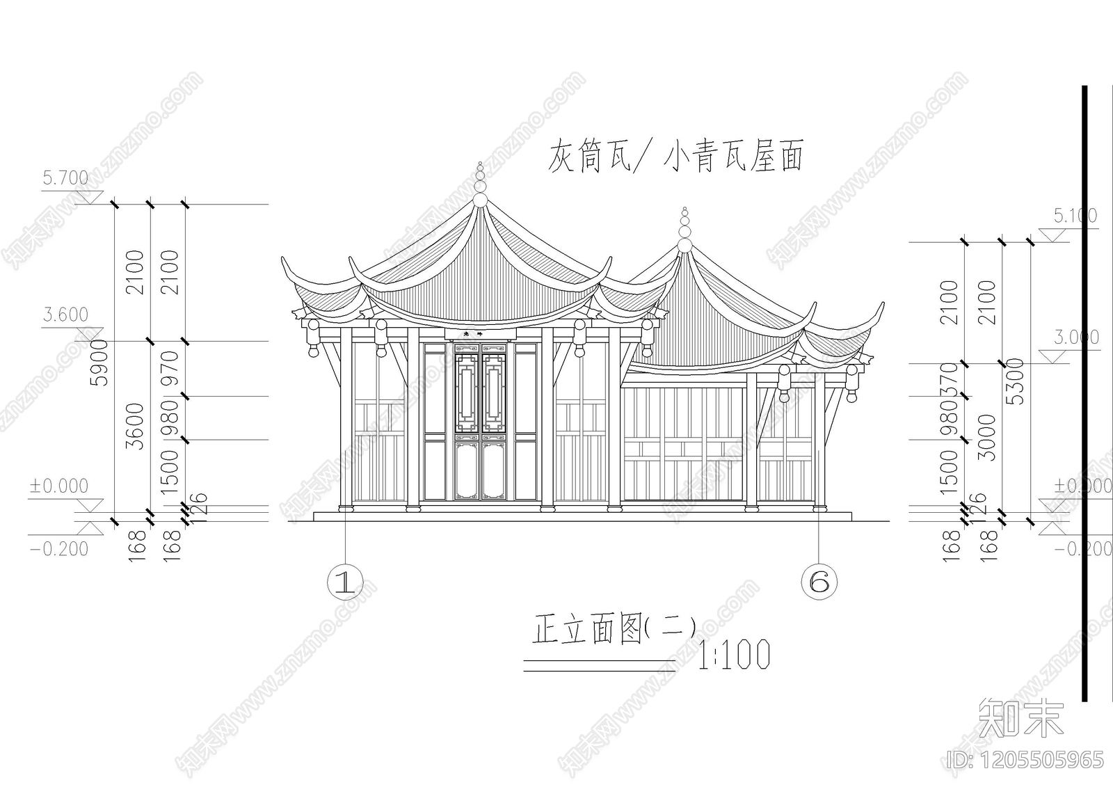 现代公厕cad施工图下载【ID:1205505965】