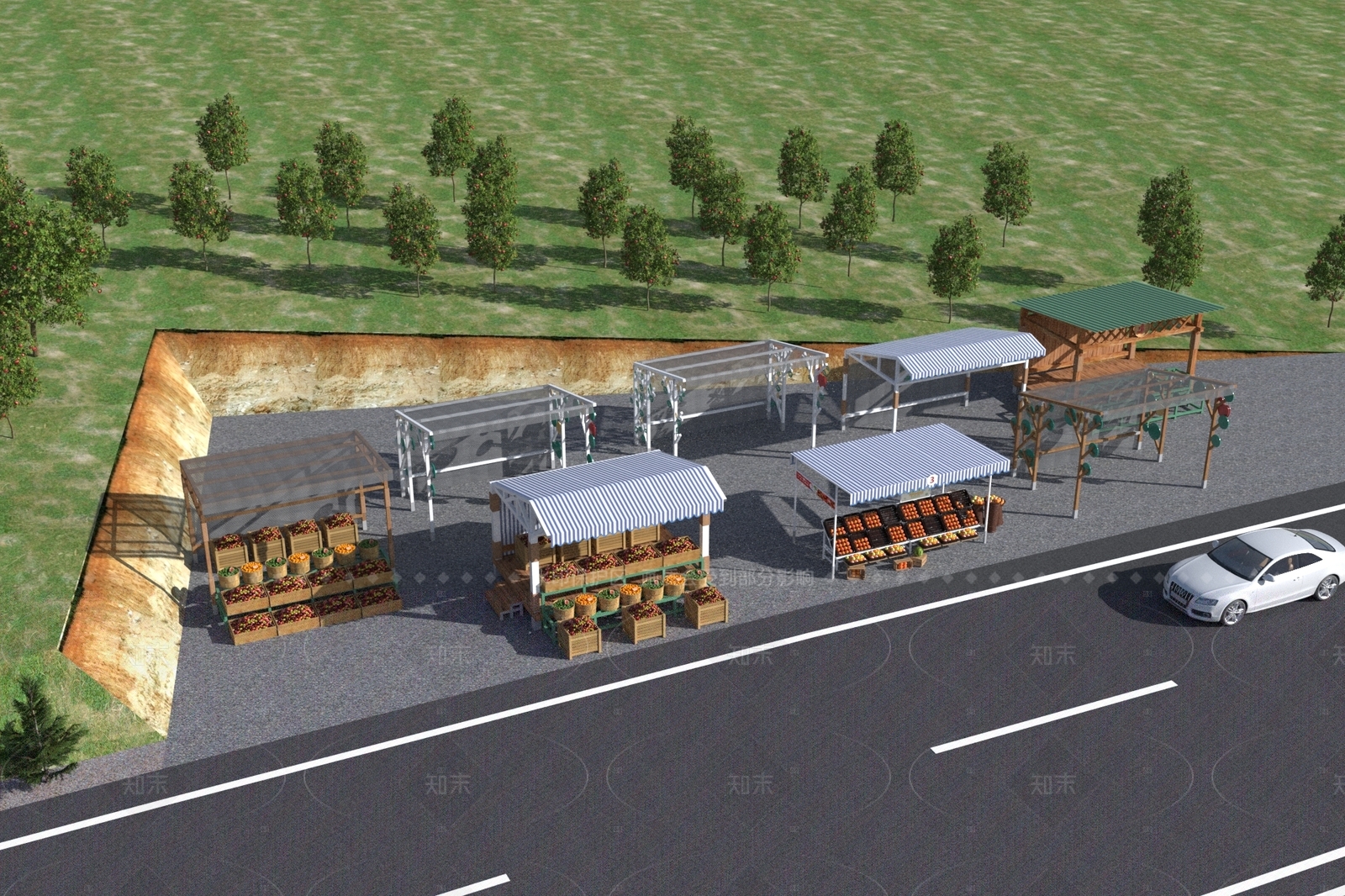 现代其他景观小建筑SU模型下载【ID:1205506480】
