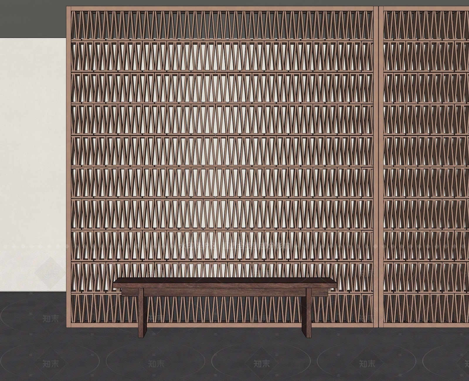 现代中古隔断SU模型下载【ID:1205506538】