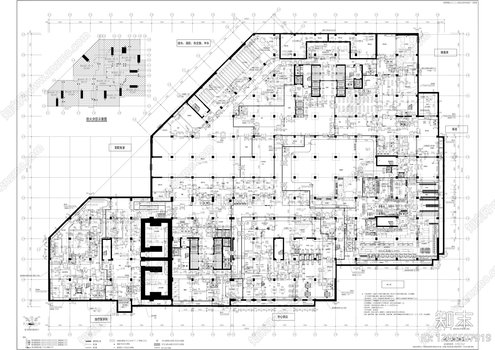现代医院建筑cad施工图下载【ID:1205507919】
