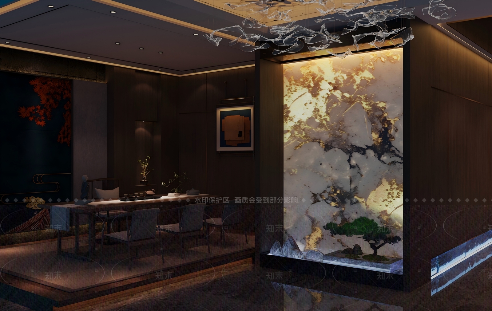 现代新中式其他娱乐空间3D模型下载【ID:1205509005】