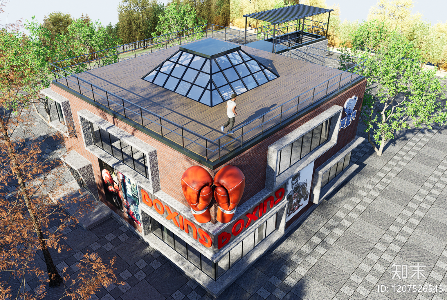 现代工业体育建筑SU模型下载【ID:1207526543】