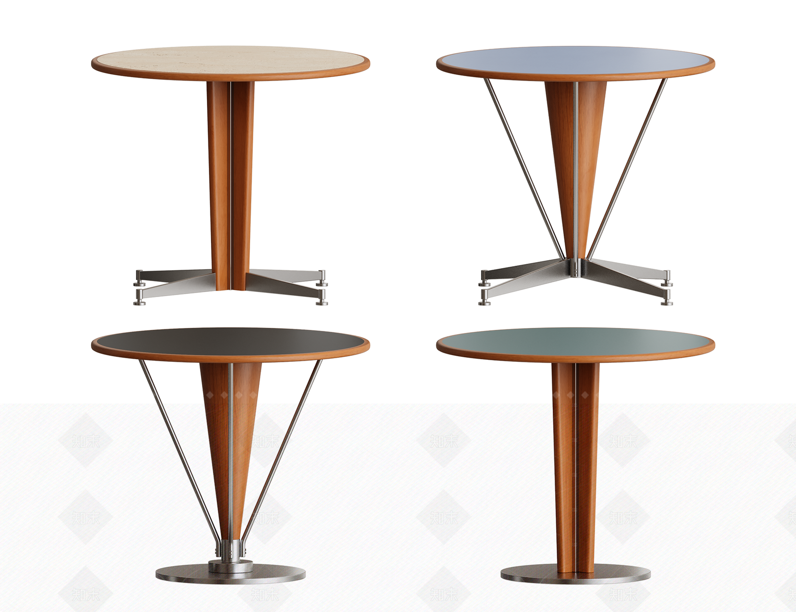 复古中古餐桌SU模型下载【ID:1205510987】