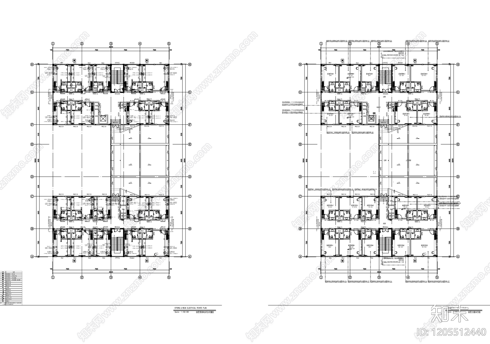 现代整体办公空间cad施工图下载【ID:1205512440】