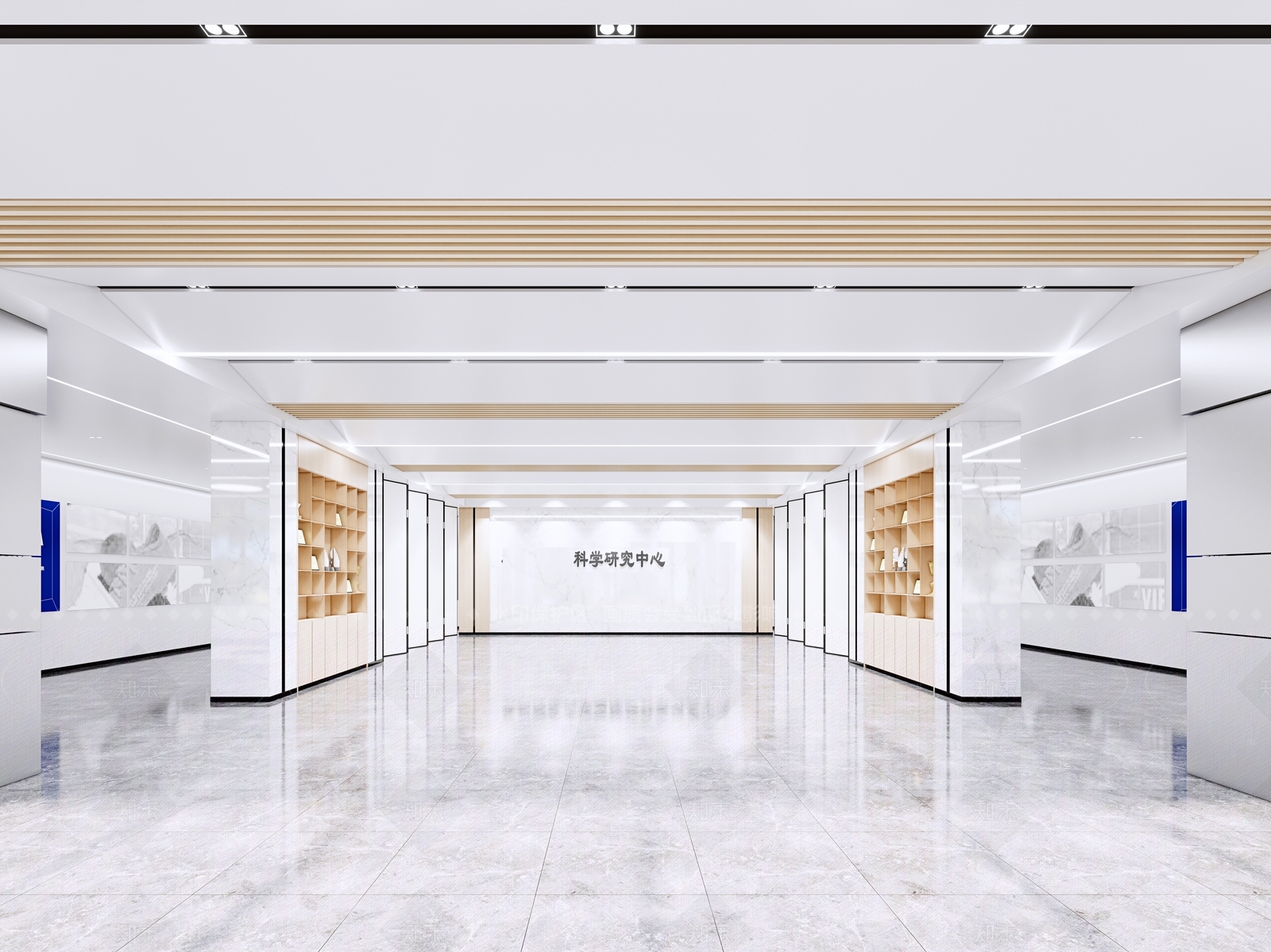 现代新中式办事大厅SU模型下载【ID:1205513002】
