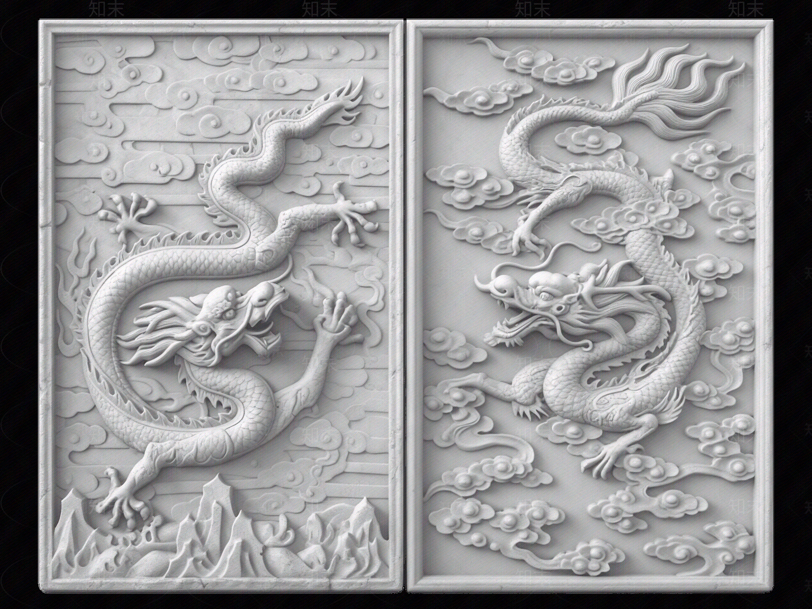 中式壁画贴图下载【ID:1205513396】