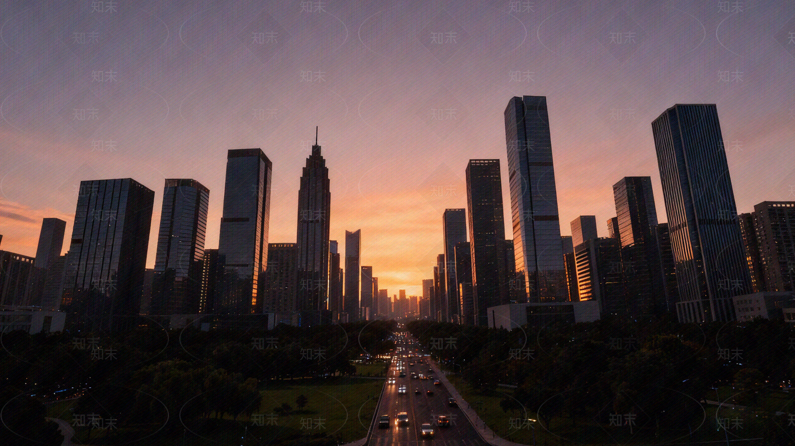 现代街道外景贴图下载【ID:1205513330】