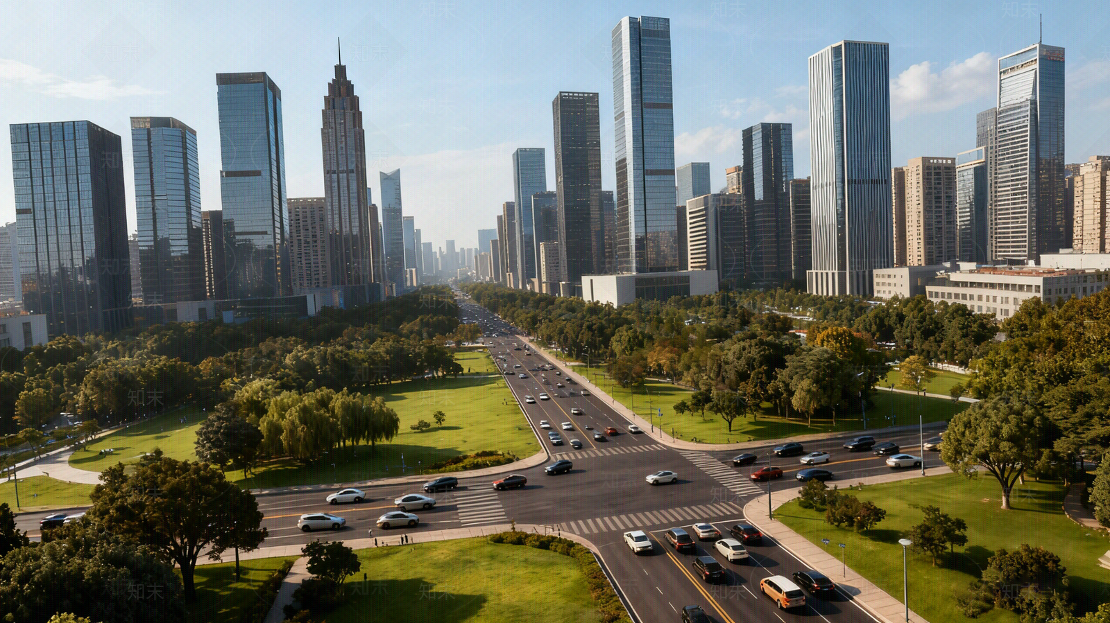 现代街道外景贴图下载【ID:1205513304】