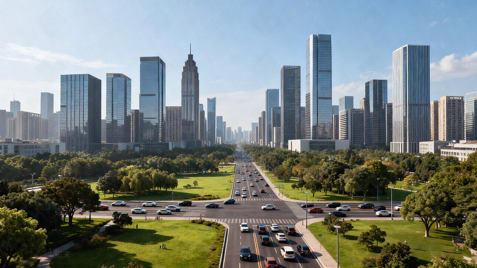 现代街道外景贴图下载【ID:1205513440】