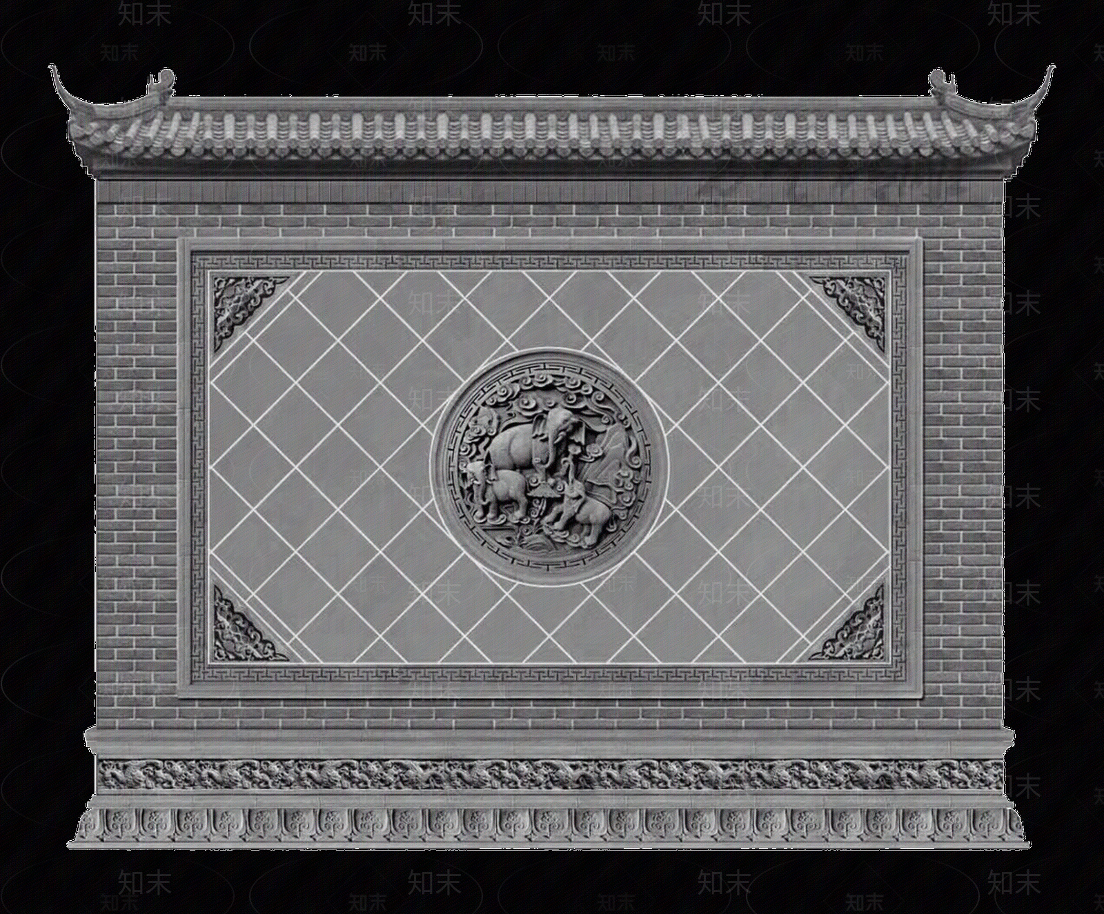 中式其它墙面贴图下载【ID:1205515564】