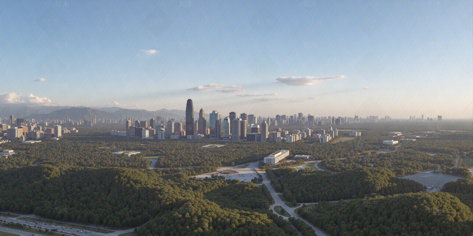 现代城市背景贴图下载【ID:1205520691】