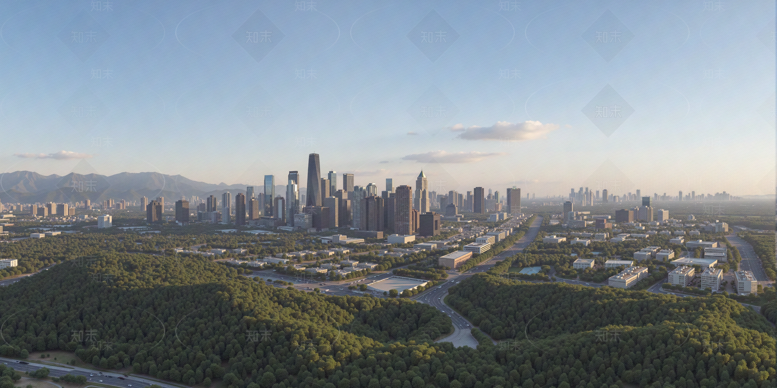 现代城市背景贴图下载【ID:1205520615】