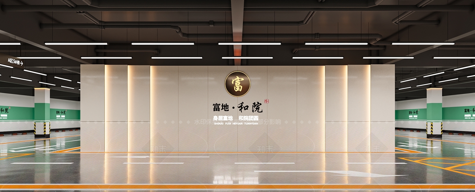 现代工业地下车库3D模型下载【ID:1205521750】