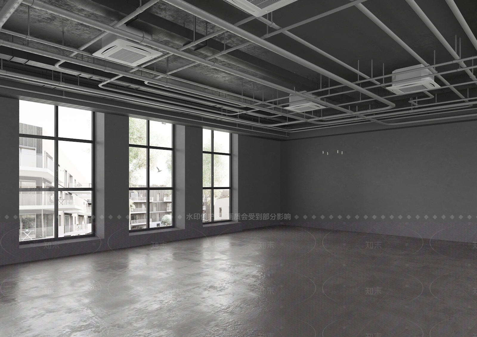 工业吊顶3D模型下载【ID:1205526949】