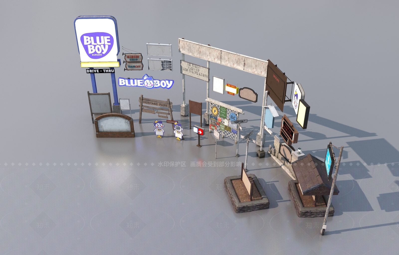 现代其他景观构筑3D模型下载【ID:1205533765】
