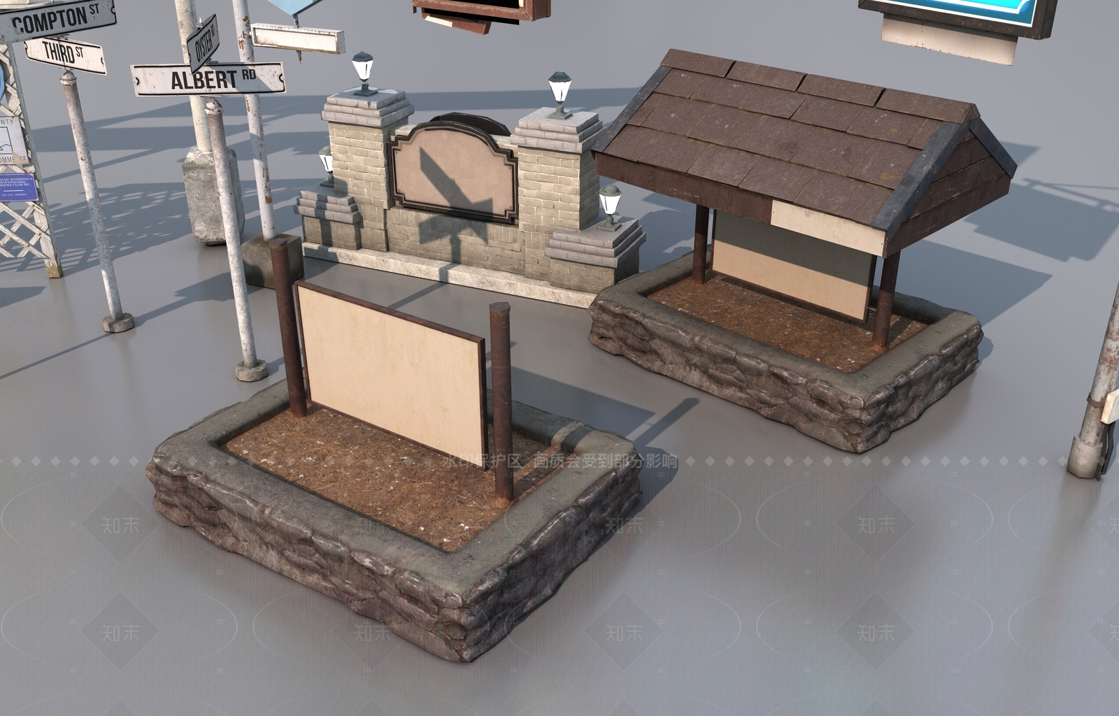 现代其他景观构筑3D模型下载【ID:1205533765】