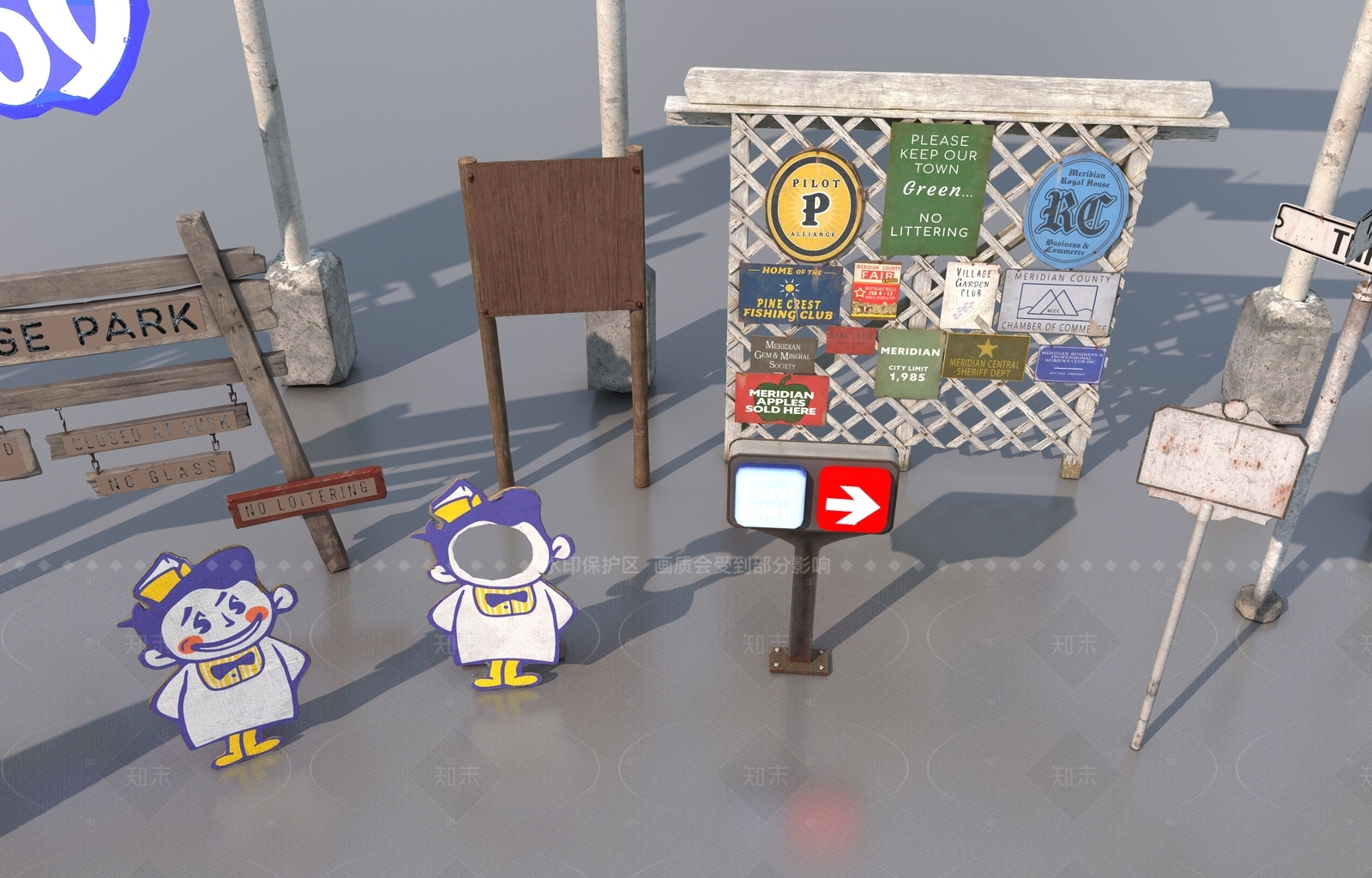 现代其他景观构筑3D模型下载【ID:1205533765】