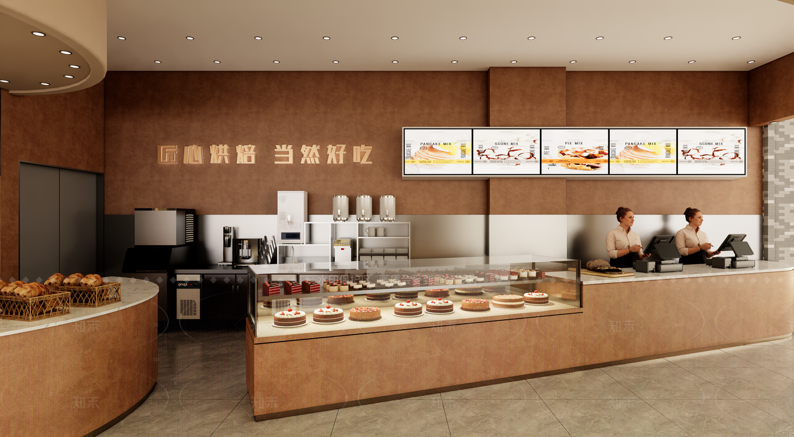现代甜品面包店SU模型下载【ID:1205537511】