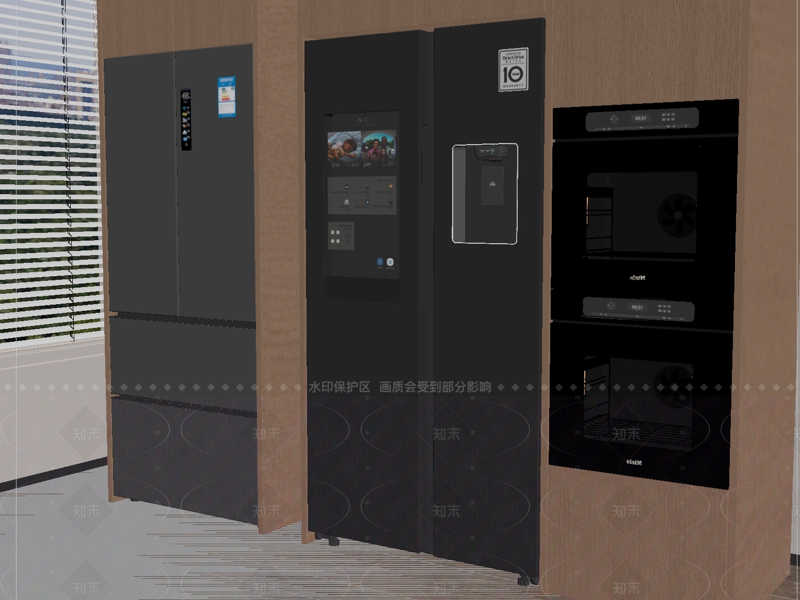 冰箱SU模型下载【ID:1205537382】