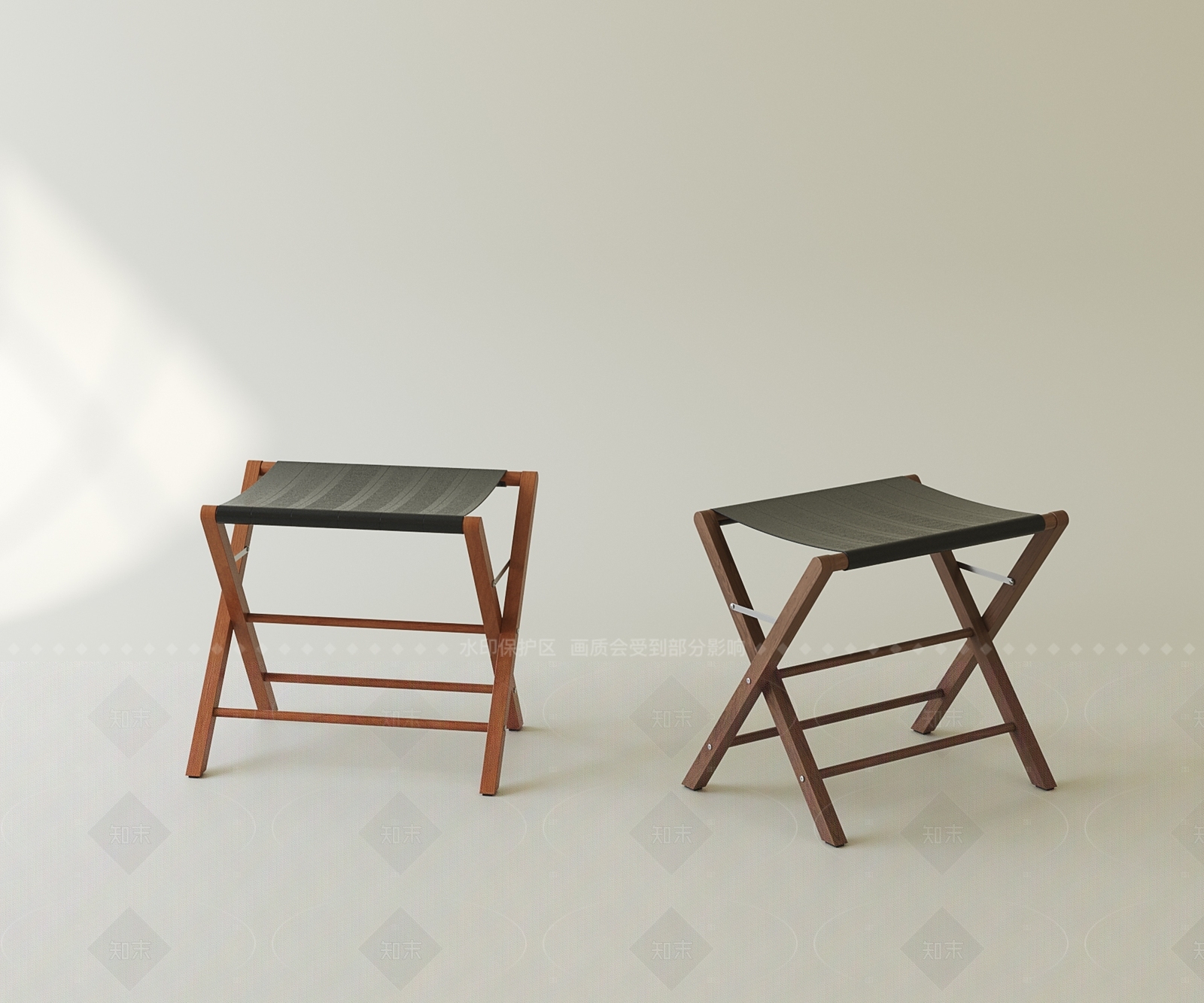 侘寂中古沙发凳3D模型下载【ID:1205537649】