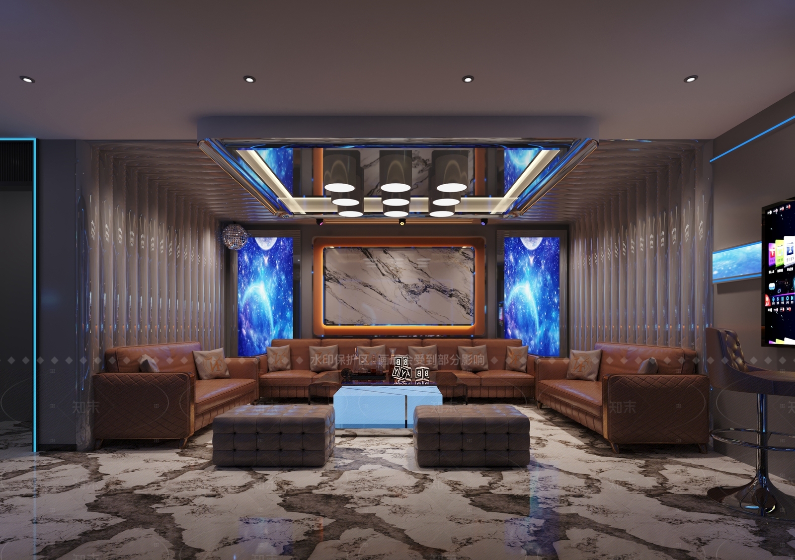 欧式美式KTV3D模型下载【ID:1205538074】